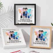 Old Couples,Gift For Husband,Gift For Wife,Gift For Boyfriend,Gift For Girlfriend,Travel,Happy - My Best Memories Are With You - Personalized Ticket Memory Box