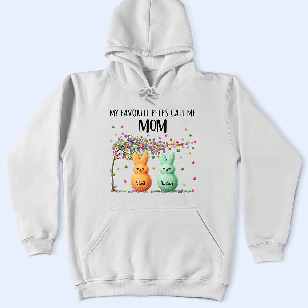 Easter,Gift For Mother,Gift For Grandma,Happy - My Favorite Peeps Call Me Grandma - Personalized T Shirt