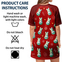 Happy,Gift For Wife,Gift For Mother,Gift For Grandma,Easter - My Favorite Peeps Call Me Grandma - Personalized Women's Sleep Tee