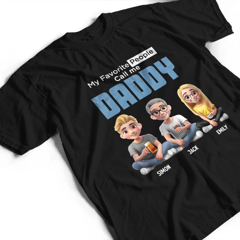 Gift For Grandpa, Grandpa - Grandkids, Gift For Father, Happy - My Favorite People Call Me Pop Pop - Personalized T Shirt