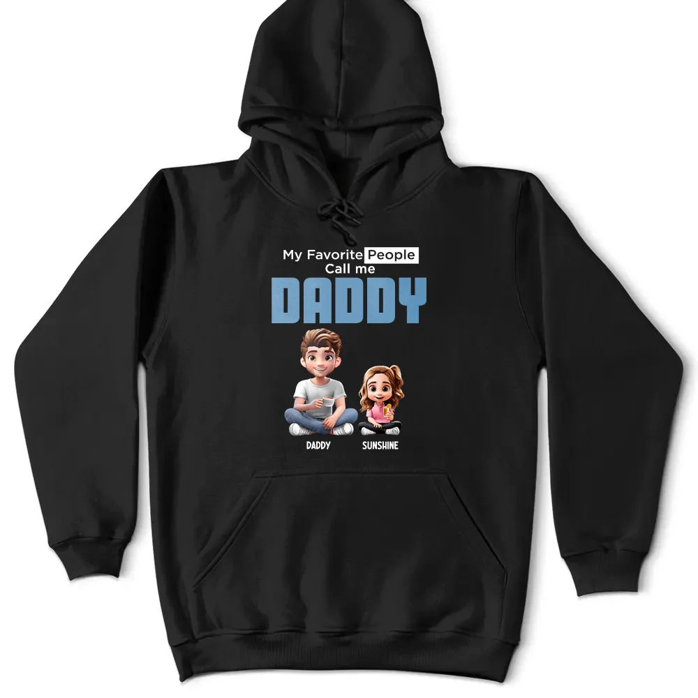 Gift For Grandpa, Grandpa - Grandkids, Gift For Father, Happy - My Favorite People Call Me Pop Pop - Personalized T Shirt