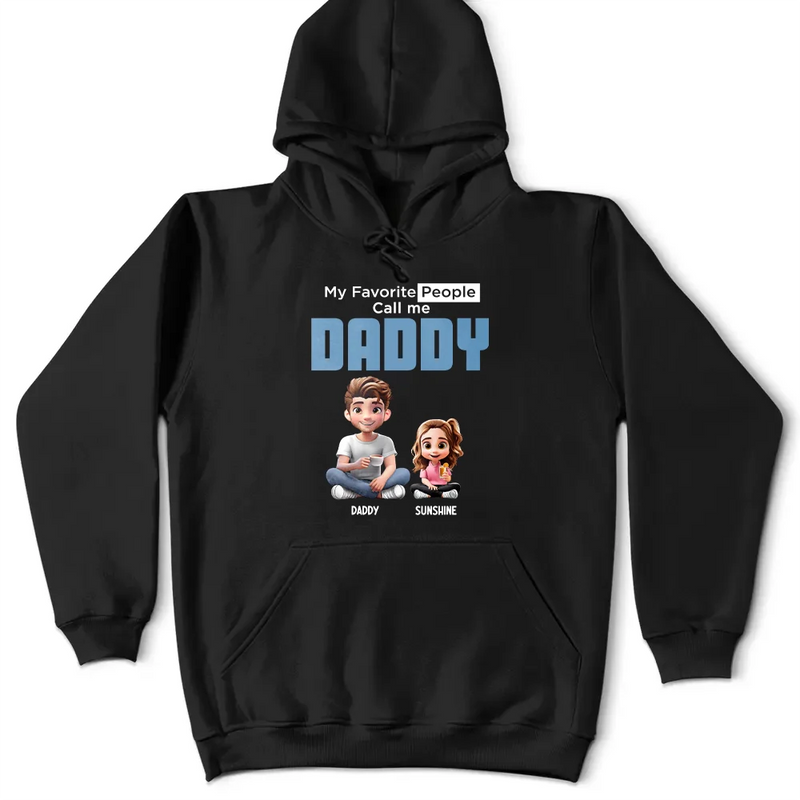 Gift For Grandpa, Grandpa - Grandkids, Gift For Father, Happy - My Favorite People Call Me Pop Pop - Personalized T Shirt