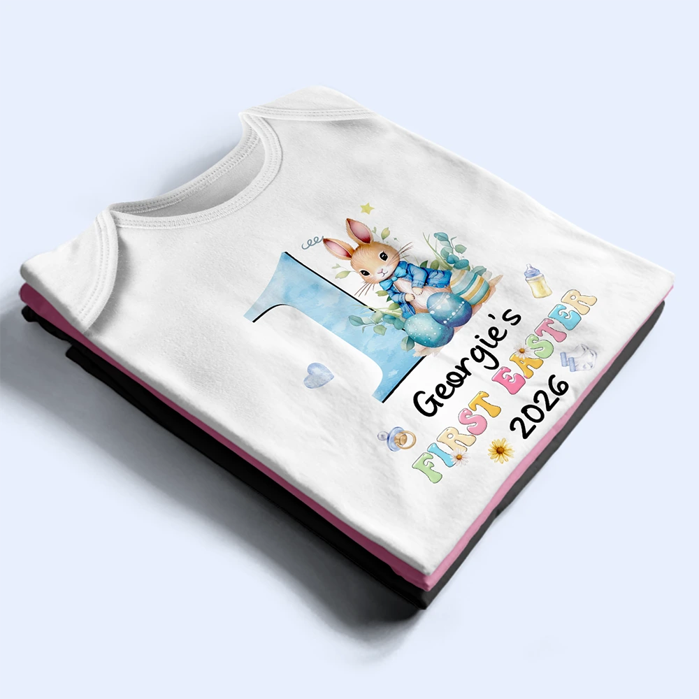 Easter,New baby,Dad - Sons,Gift For Son,Mom - Sons,Gift For Daughter,Dad - Daughters (Young),Mom - Daughters (Young),Gift For Kids,Gift For Grandkids,Happy - My First Easter - Personalized Baby Onesie