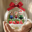 Christmas,Gift For Grandpa,Love,Gift For Mother - My Grandkids Our Kids - Personalized 3D Acrylic Ball Ornament