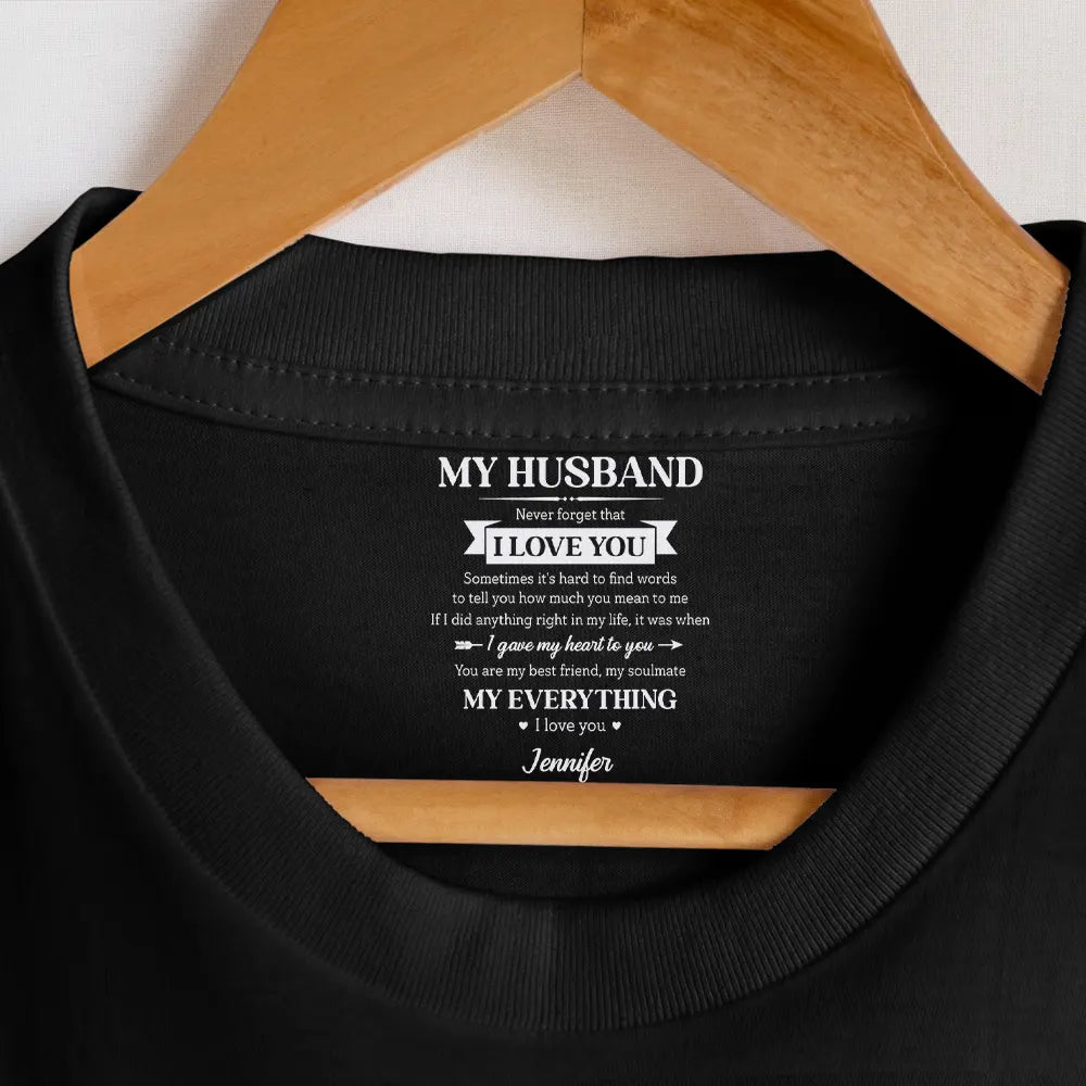 Gift For Couples,Gift For Husband,Gift For Wife,Gift For Boyfriend,Gift For Girlfriend,LGBT,Love,Top Market - My Husband My Wife My Soulmate My Everything - Personalized T Shirt