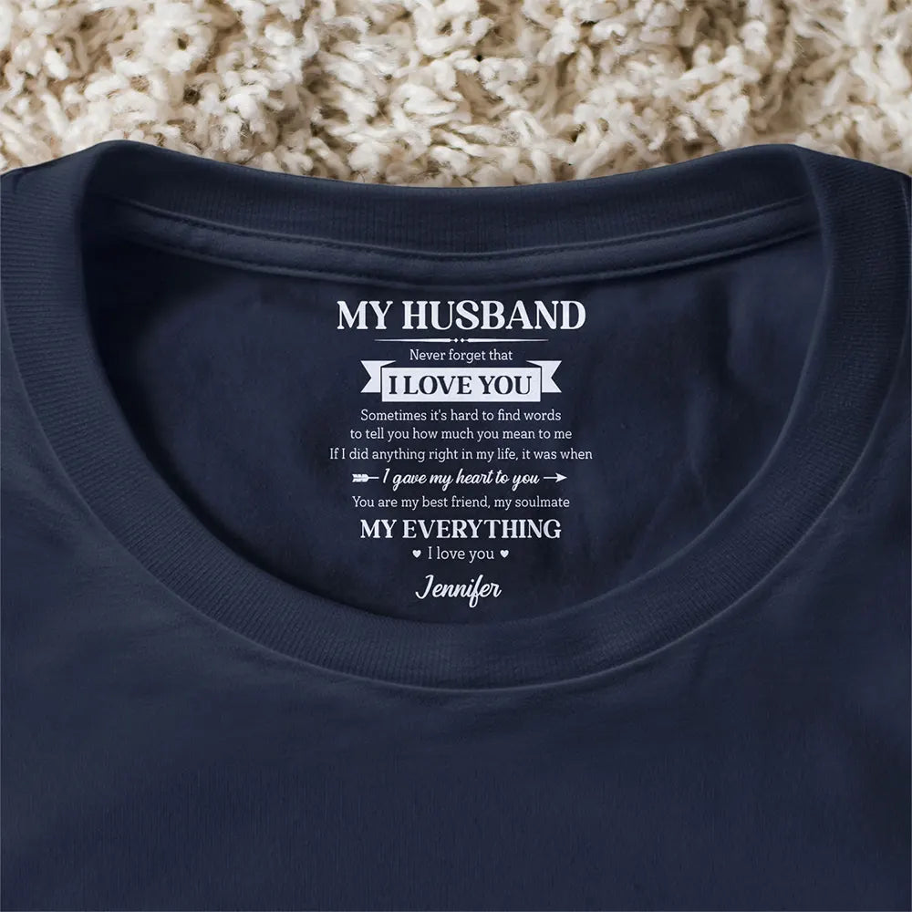 Gift For Couples,Gift For Husband,Gift For Wife,Gift For Boyfriend,Gift For Girlfriend,LGBT,Love,Top Market - My Husband My Wife My Soulmate My Everything - Personalized T Shirt