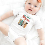 Pet Lovers, New baby, Funny - My Siblings Have Paws Dog Cat - Personalized Baby Onesie