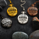 Gift For Son,Gift For Men,Happy - My Son Grandson Forever - Personalized Pocket Watch