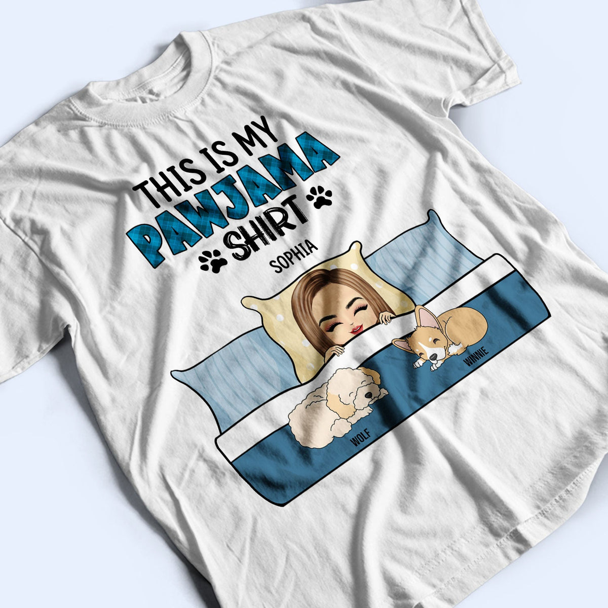 This Is My Pawjama Shirt - Gift For Dog Lovers, Dog Moms, Dog Dads - Personalized T Shirt