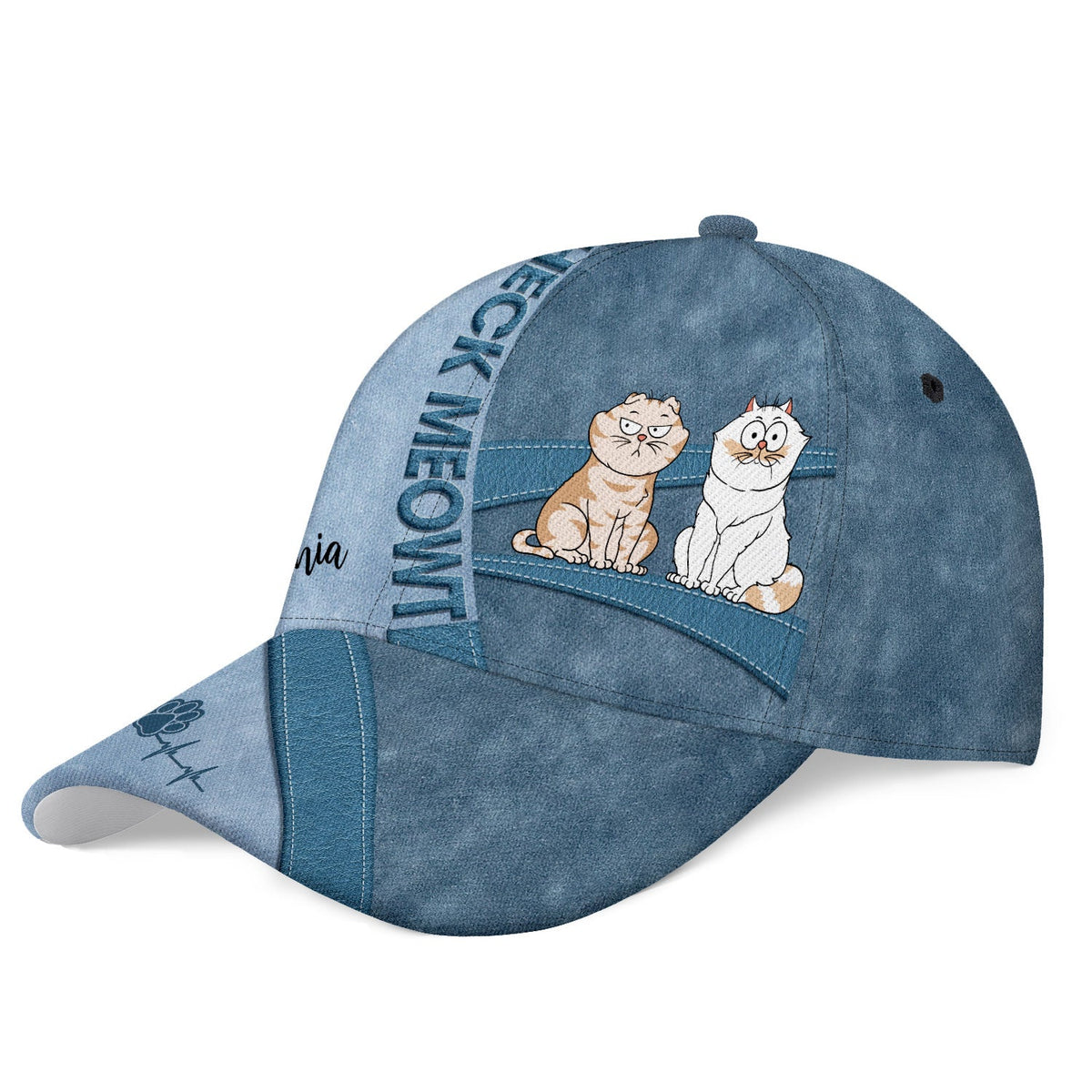 Check Meowt Funny Cartoon Cats - Gift For Cat Lovers, Cat Moms, Cat Dads - Personalized Classic Cap