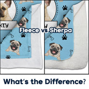 Custom Photo Your Dog Cat - Gift For Pet Lovers - Personalized Fleece Blanket