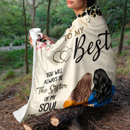 Thank You For Standing By My Side - Birthday Gift For Besties, BFF Best Friends, Sisters - Personalized Fleece Blanket