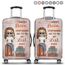 It's On My List - Gift For Traveling Lovers, Vacation Lovers, Travelers, Him, Her - Personalized Luggage Cover