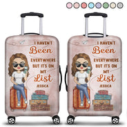 It's On My List - Gift For Traveling Lovers, Vacation Lovers, Travelers, Him, Her - Personalized Luggage Cover