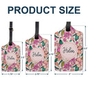 Tropical Name Tag - Gift For Traveling Lovers, Travelers - Personalized Luggage Tag