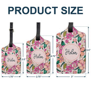 Tropical Name Tag - Gift For Traveling Lovers, Travelers - Personalized Luggage Tag
