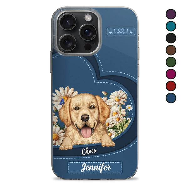 Love Daisy Dogs Cats - Gift For Pet Lovers, Dog Lovers, Cat Lovers - Personalized Clear Phone Case