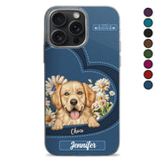 Love Daisy Dogs Cats - Gift For Pet Lovers, Dog Lovers, Cat Lovers - Personalized Clear Phone Case