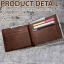 This Awesome Daddy Belongs To - Personalized Leather Wallet