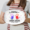 Best Dad Grandpa Ever Hands Down - Personalized Plate