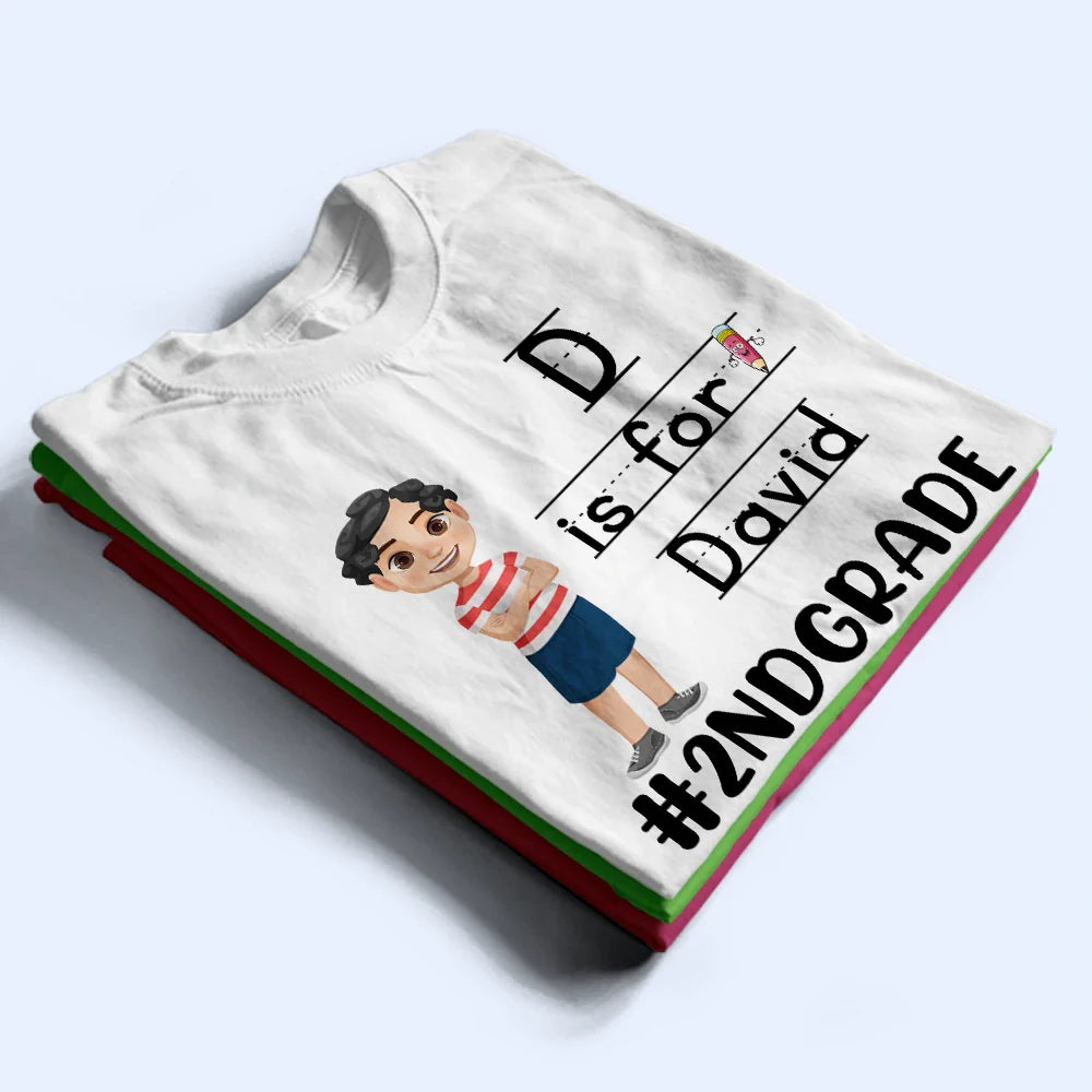 First Day Of School - Personalized T Shirt