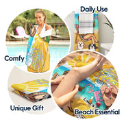 I Have Plans With My Dogs Summer Beach Vibes - Personalized Beach Towel