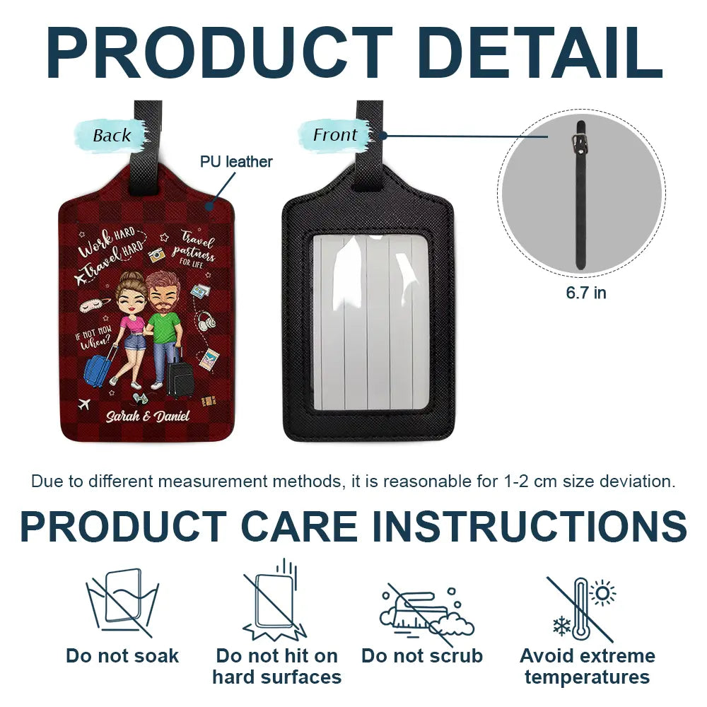 Travel Partners For Life - Personalized Luggage Tag