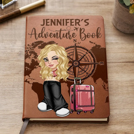 Adventure Book Travel Journal - Personalized Leather Journal