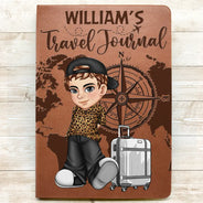 Travel,Gift For Yourself,Gift For Women,Gift For Men - Adventure Book Travel Journal - Personalized Leather Journal