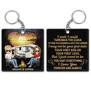 I Wish I Could Turn Back The Clock Camping - Anniversary, Birthday Gift For Spouse, Husband, Wife, Boyfriend, Girlfriend, Campers - Personalized Custom Acrylic Keychain