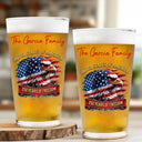 America 250th,Independence Day,Gift For Yourself,Proud,Icon - America 250th Anniversary US Proud Patriotic Eagle - Personalized Beer Glass