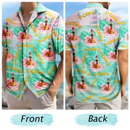 Beach, Summer, Gift For Men, Gift For Yourself, Sarcastic, Icon - Funny Chicken Bird F Caw F Poolside Float - Personalized Hawaiian Shirt