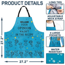 Grilling, Summer, Humorous, Icon - The Grillfather Best Flipping Dad Grilling Grandpa - Personalized Apron