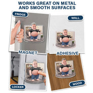 Custom Photo, Grilling, Gift For Men, Gift For Yourself, Humorous, Cut-Face Photo - Custom Photo Funny Belly Men Cave Garage Grilling - Personalized Squishy Acrylic Fridge Magnet