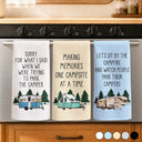Humorous,Camping,Gift For Yourself,Icon - Sorry For What I Said Camper Camping - Personalized Kitchen Towel