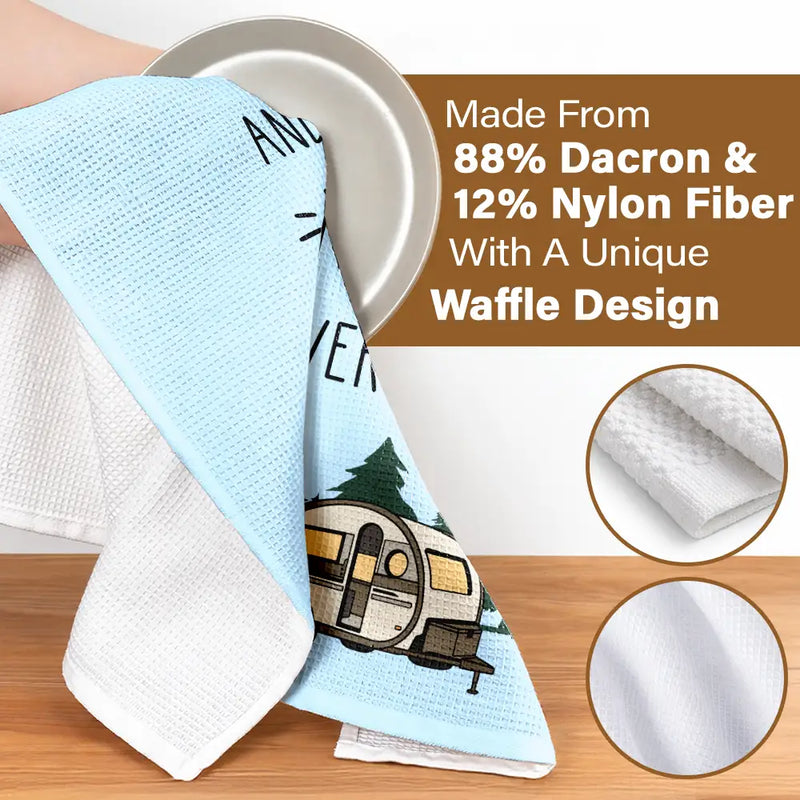 Humorous,Camping,Gift For Yourself,Icon - Sorry For What I Said Camper Camping - Personalized Kitchen Towel