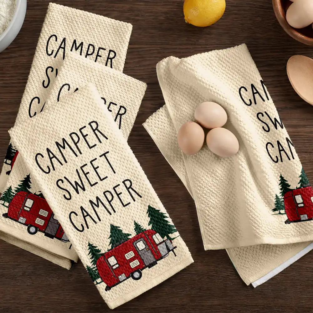 Humorous,Camping,Gift For Yourself,Icon - Sorry For What I Said Camper Camping - Personalized Kitchen Towel