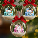 Adorable,New Mom,Christmas,Gift For Mother,Vector - First Christmas Baby Sleeping Gift For New Mom, Baby - Personalized 3D Acrylic Ball Ornament