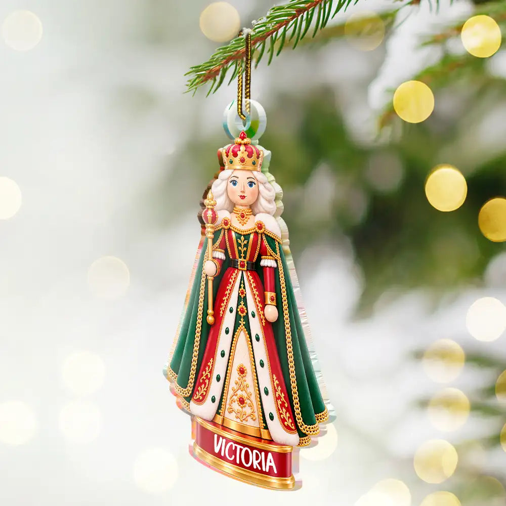 Adorable,Christmas,Gift For Kids,Icon - Christmas Gift For Ballet Kids - Personalized Name & Character Nutcracker Ballet Acrylic Ornament