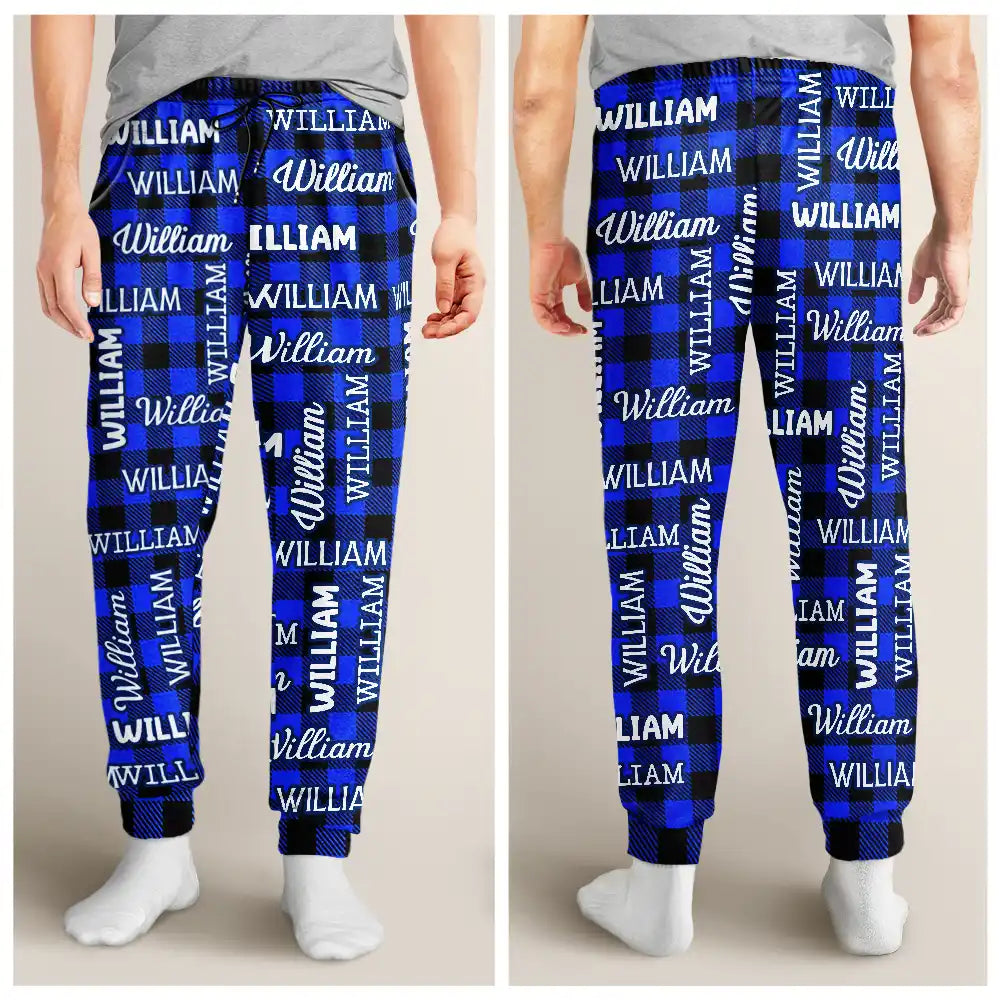 Christmas,Custom Text,Family,Happy,Top Market - Matching Christmas Gift For Family - Personalized Names Pajama Pants