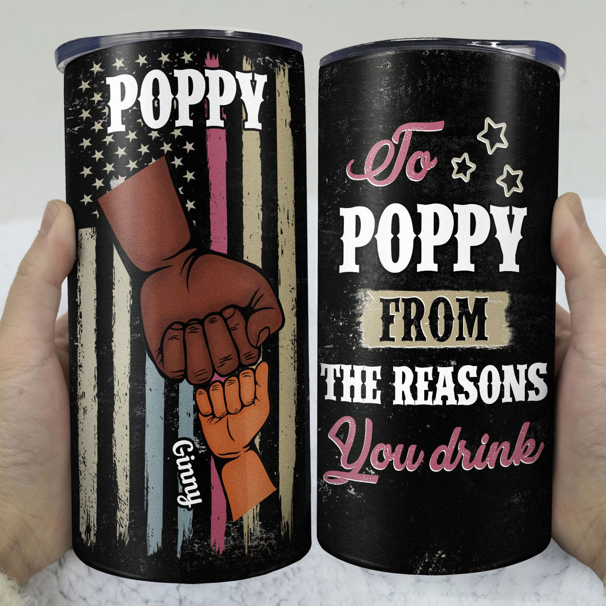 To Dad Reasons You Drink - Birthday, Loving Gift For Daddy, Father, Grandfather, Grandpa - Personalized Custom 4 In 1 Can Cooler Tumbler