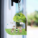 We Still Talk About You Grass - Memorial Gift For Pet Lovers - Personalized Acrylic Keychain