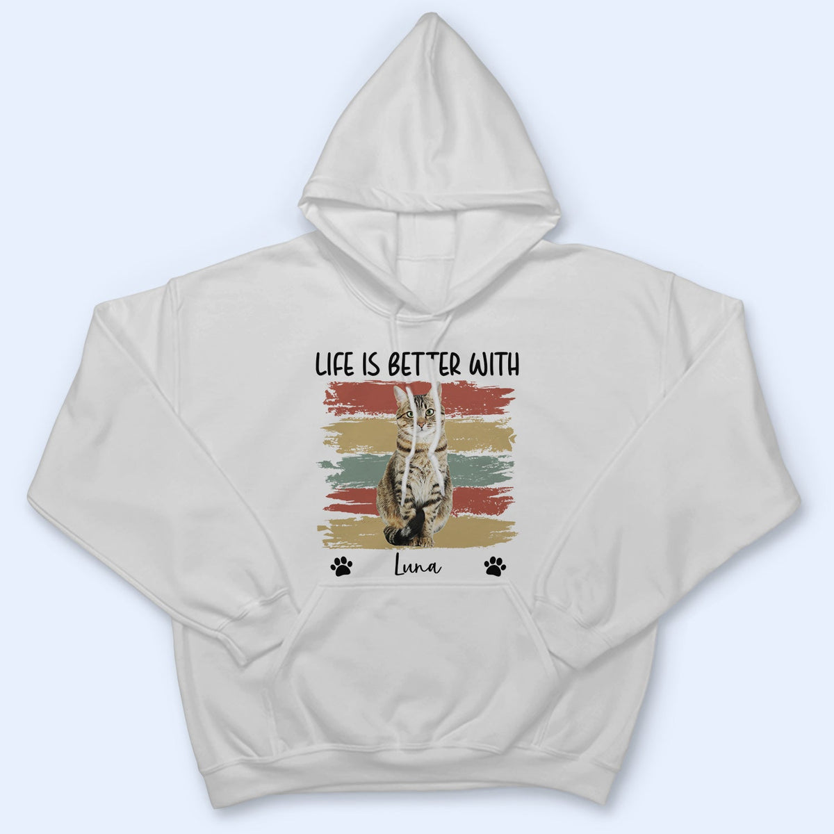 Custom Photo Life Is Better With Dog Cat - Gift For Pet Lovers - Personalized T Shirt