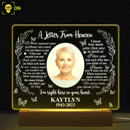 Custom Photo Missing You Always - Memorial Gift, Sympathy Gift For You Loved Ones - Personalized 3D Led Light Wooden Base