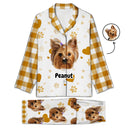 Custom Photo Plaid Pet Face - Gift For Pet Lovers - Personalized Long Pajamas Set