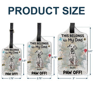 Custom Photo This Belongs To My Mom - Gift For Dog Mom, Dog Dad - Personalized Luggage Tag