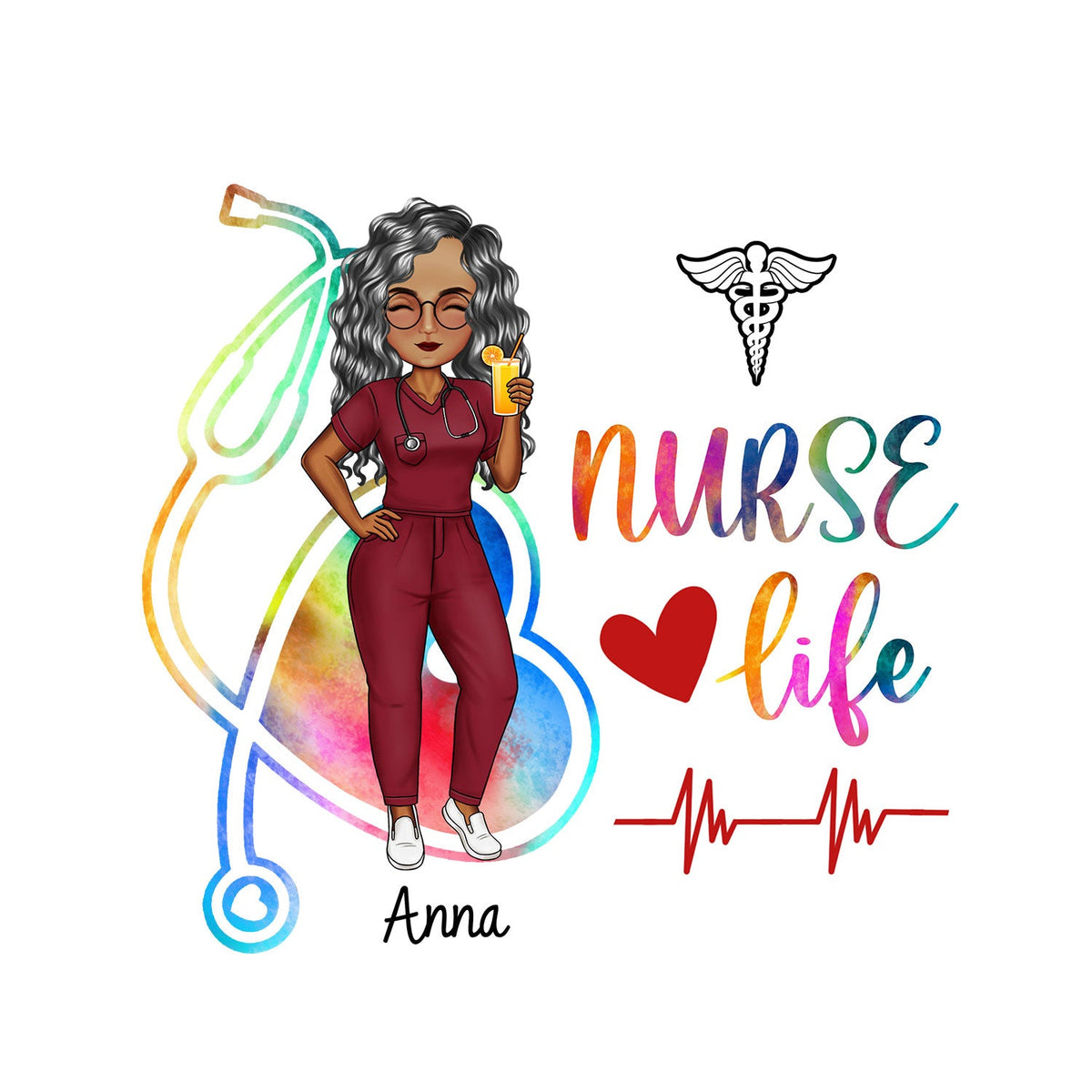 Nurse Life - Gift For Nurse - Personalized Decor Decal