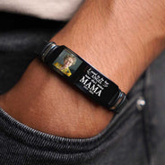 Custom Photo I Used To Be His Angel Loss Of Loved One - Personalized Wristband Bracelet