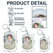 Custom Photo God Has You in His Arms I Have You in My Heart Sympathy - Personalized Aluminum Keychain