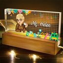 Teacher Desk Name - Personalized Rectangle LED Light